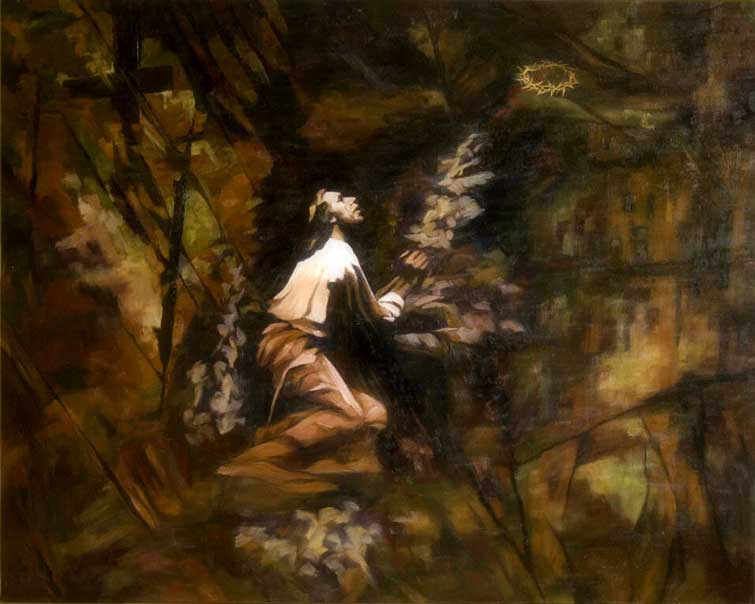 Obraz -  Chrystus w Getsemani - olej / płótno